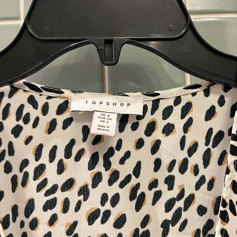 Print wrap dress from top shop!